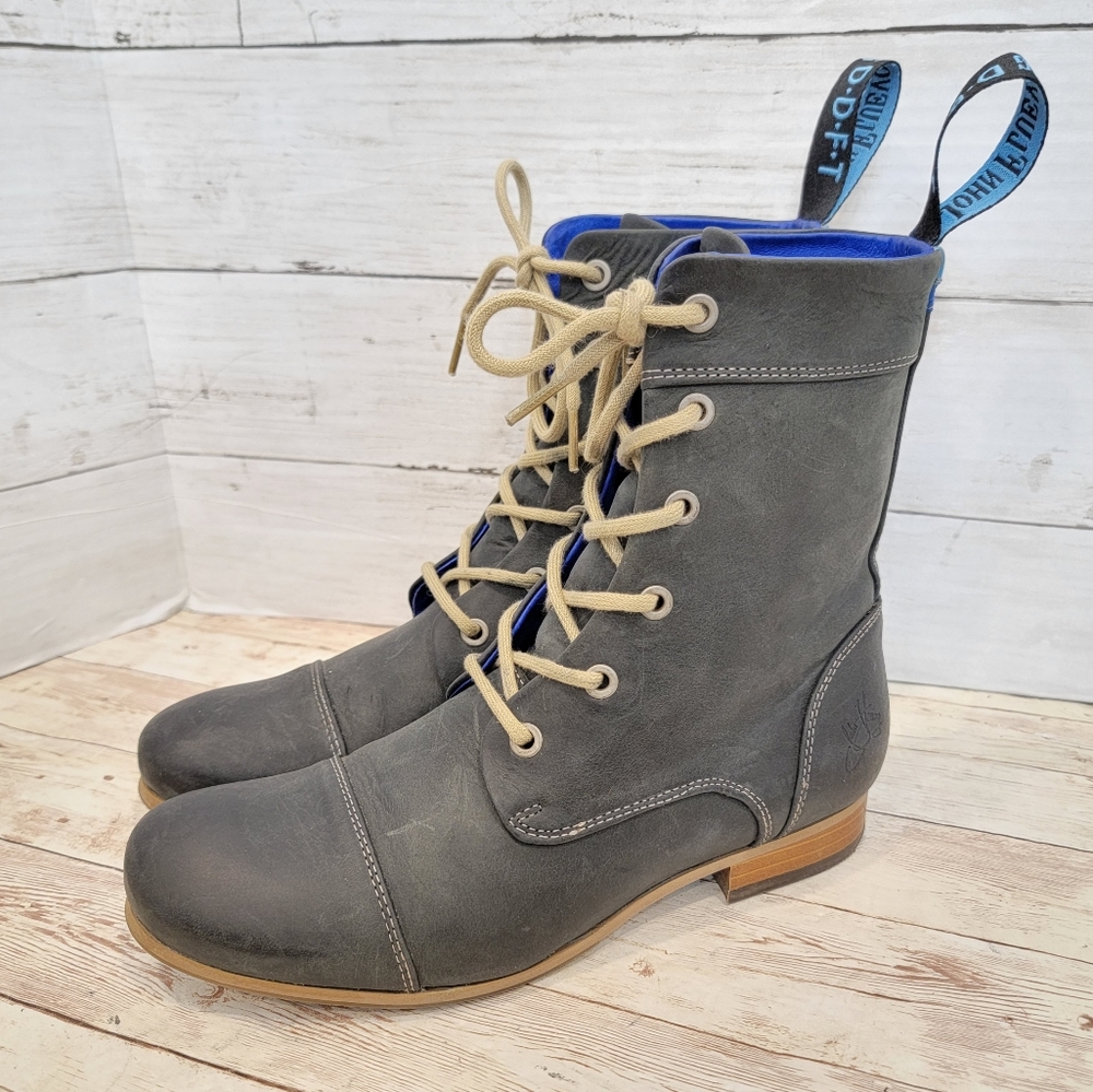 John Fluevog D-D-F-T BBC radio classic  lace up boots